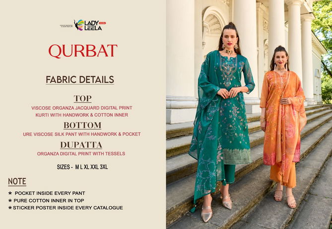 Qurbat By Lady Leela Viscose Designer Readymade Suits Wholesale Price In Surat